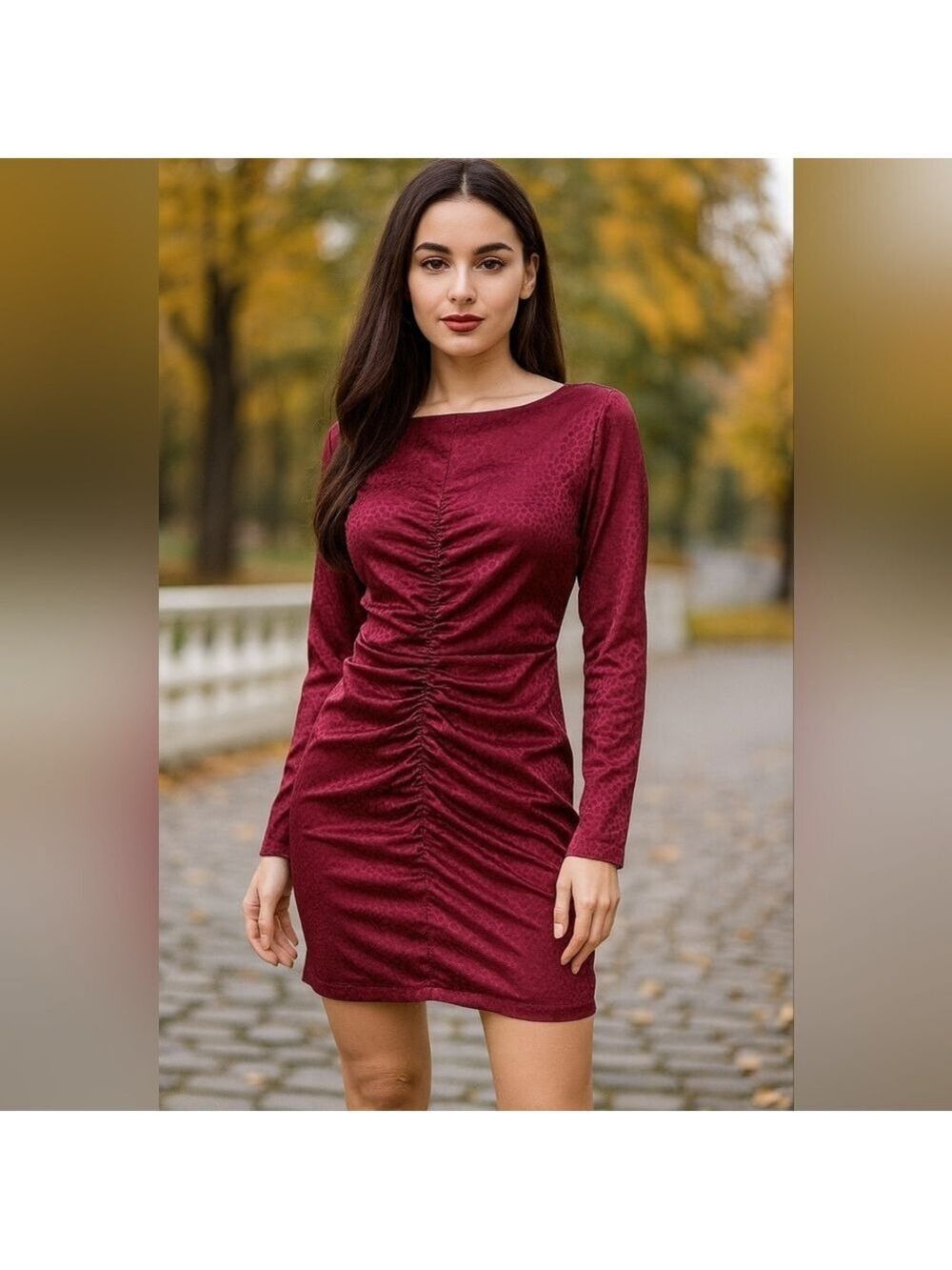 NWT 4sienna Adrianna dress in burgundy